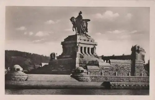 Koblenz - Deutsches Eck, Kaiser-Wilhelm-Denkmal - ca. 1940