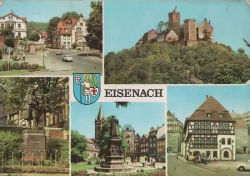 Eisenach - u.a. Wartburg von Südwesten - 1974