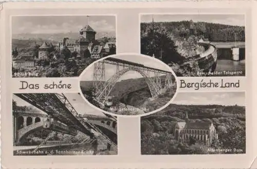 Bergisches Land - u.a. Sonnborner Brücke - 1951