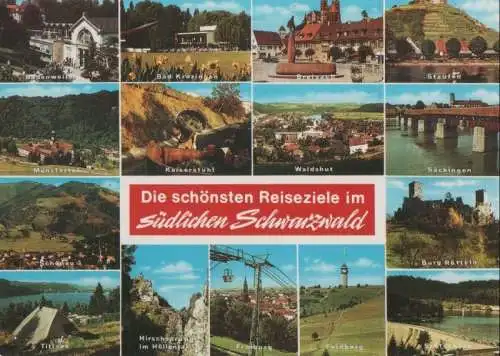 Schwarzwald - Reiseziele im Südteil - ca. 1980