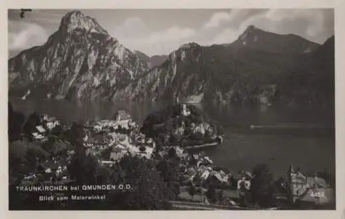 Österreich - Österreich - Traunkirchen - Blick vom Malerwinkel - ca. 1955