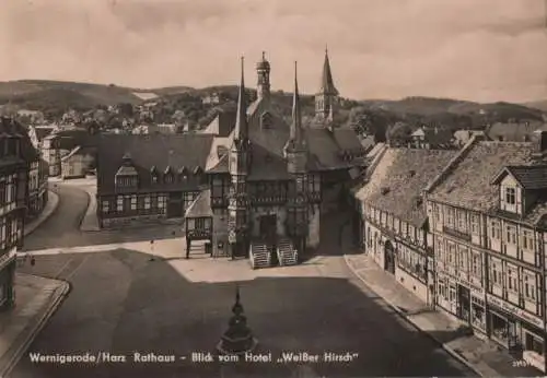 Wernigerode - Blick vom Hotel Weißer Hirsch - 1960