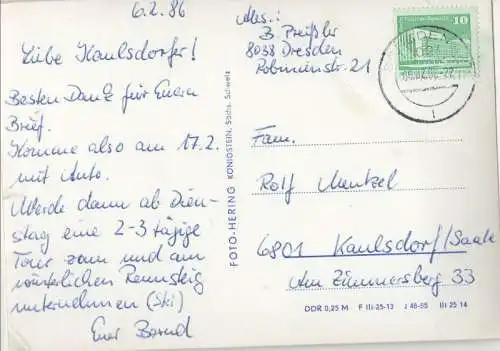 Sächsische Schweiz - Schrammsteine