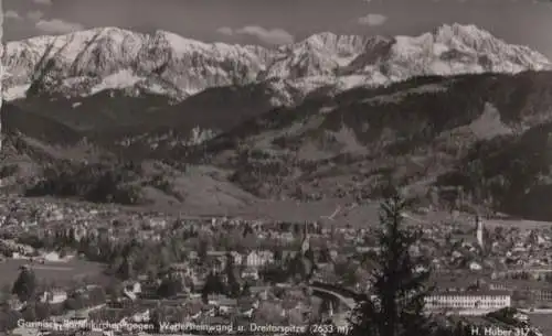 Garmisch-Partenkirchen - gegen Wettersteinwand - ca. 1955