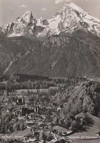 Berchtesgaden mit Watzmann - ca. 1955