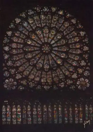 Frankreich - Frankreich - Paris - Notre-Dame, Rosace Nord - ca. 1980