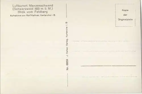 St. Blasien-Menzenschwand - vom Feldberg