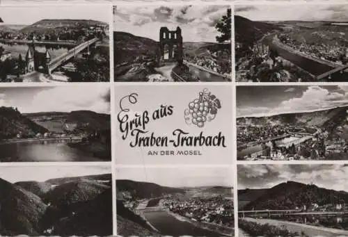 Traben-Trarbach - 8 Teilbilder - ca. 1960