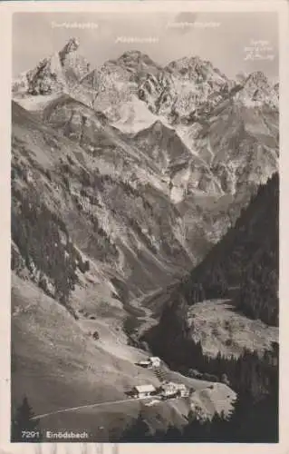 Oberstdorf - Einödsbach mit Mädelegabelgruppe - 1956