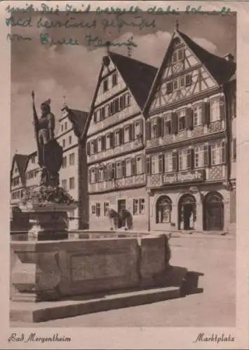 Bad Mergentheim - Marktplatz - 1949