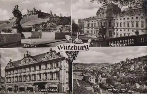 Würzburg - u.a. Leistengrund - ca. 1955