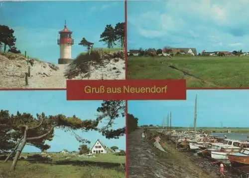 Hiddensee - Neuendorf - u.a. Blick auf Vitte - 1988