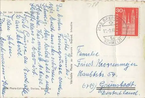 Schweiz - Lac Lioson - Schweiz - mit Gebirge