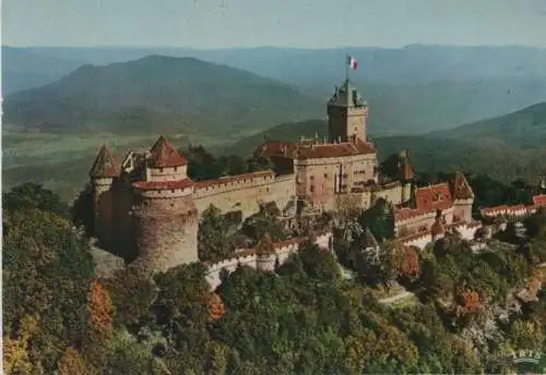 Frankreich - Orschwiller, Chateau Haut-Kœnigsbourg - Frankreich - Photo arienne