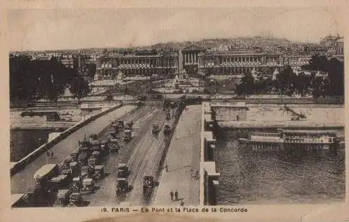 Frankreich - Frankreich - Paris - Le Pont et la Place de la Concorde - ca. 1950