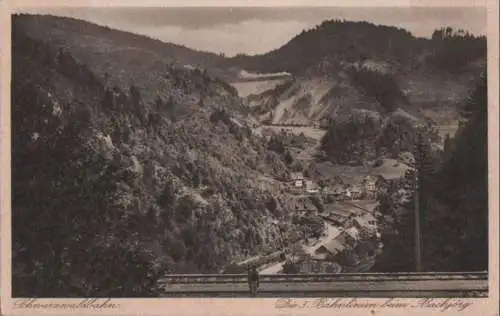 Schwarzwaldbahn - 3 Bahnlinien bei Bachjörg - 1930