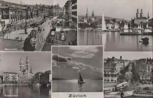 Schweiz - Schweiz - Zürich - u.a. Segelboot auf See - 1959