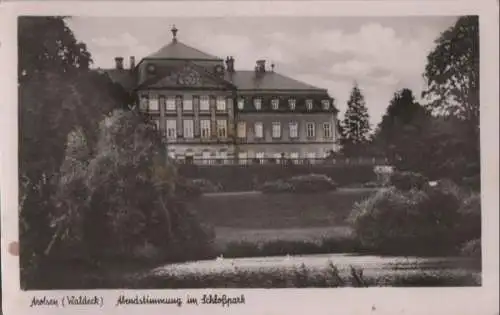 Bad Arolsen - Abendstimmung im Schloßpark - ca. 1955