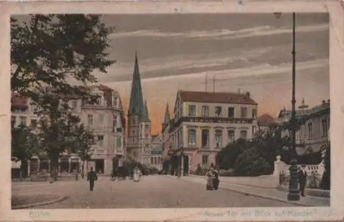 Bonn - Neues Tor mit Blick auf Münster - 1922