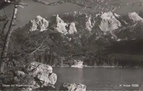 Garmisch-Partenkirchen - Eibsee mit Waxensteingrat - ca. 1955