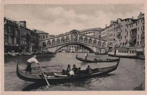 Italien - Italien - Venedig - Ponte di Rialto - ca. 1955