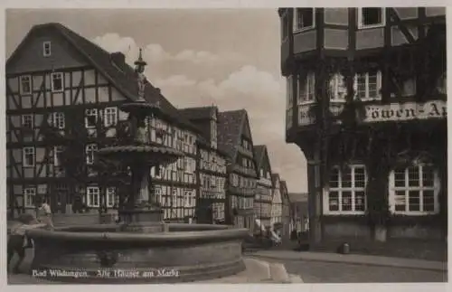 Bad Wildungen - Alte Häuser am Markt - 1935