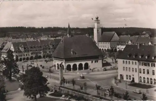 Freudenstadt - Marktplatz mit Stadt- und Rathaus - 1958