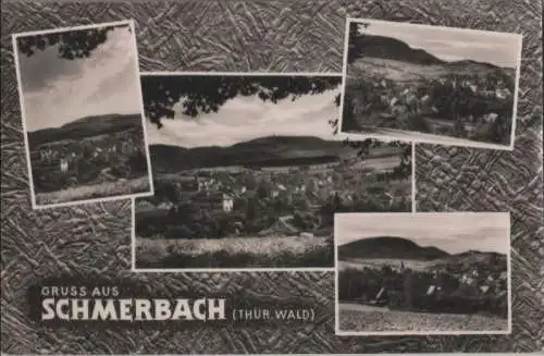 Waltershausen-Schmerbach - 4 Teilbilder - 1964