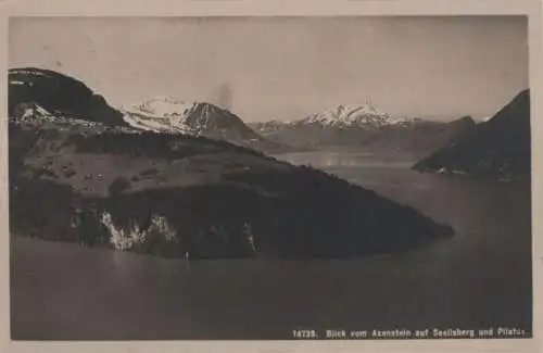 Schweiz - Schweiz - Axenstein - Blick auf Seelisberg und Pilatus - 1920