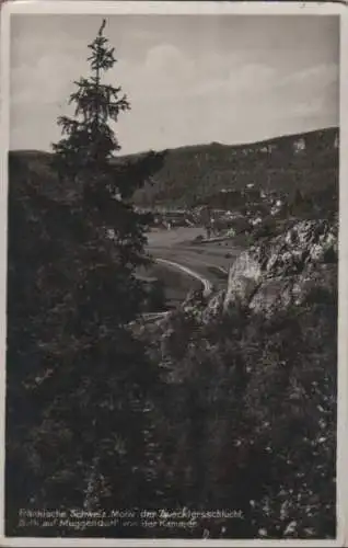 Wiesenttal-Muggendorf - Motiv der Zwecklersschlucht - 1934