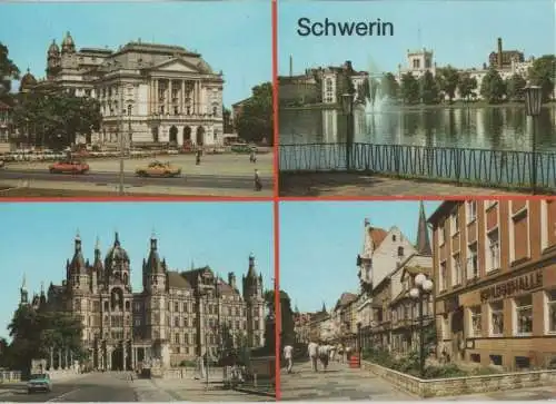 Schwerin - u.a. Schloß - 1989