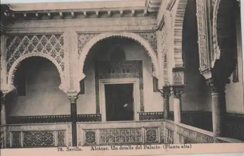 Spanien - Spanien - Sevilla - Alcazar, detalle del Palacio - ca. 1940