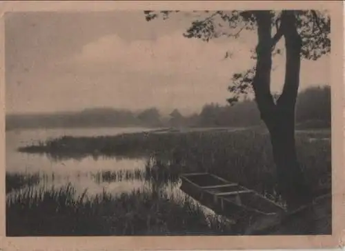 Boot im Schild des Sees - ca. 1950