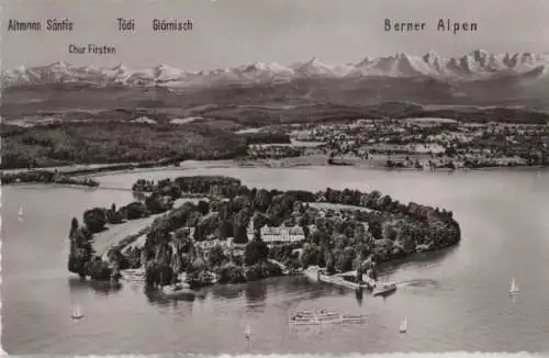 Mainau - Luftbild - ca. 1955