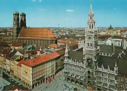 München - Rathaus und Frauenkirche - 1980