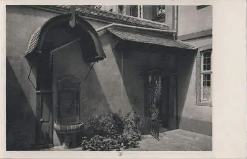 Frankfurt Main - Goethehaus, Höfchen mit Brunnen - ca. 1950