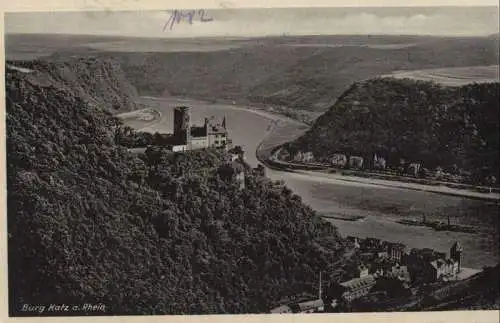 Burg Katz, St. Goarshausen - von oben