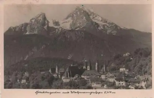 Berchtesgaden - mit Watzmanngruppe - 1949