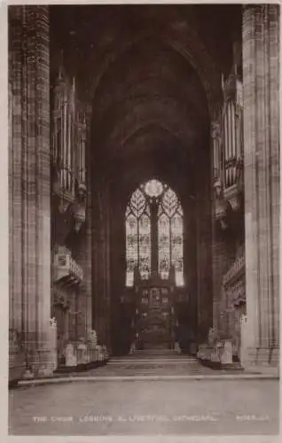 Großbritannien - Großbritannien - Liverpool - Kathedrale, The Choir Looking E. - 1929