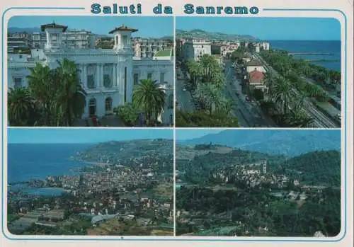 Italien - Italien - Sanremo - San Remo - 4 Teilbilder - ca. 1995