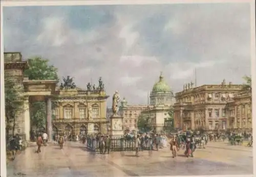 Berlin-Mitte, Unter den Linden - Partie am Zeughaus - ca. 1970