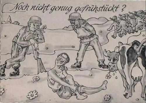 Noch nicht genug gefrühstückt Soldaten