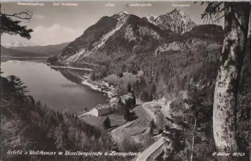 Walchensee - mit Kesselbergstraße - ca. 1955