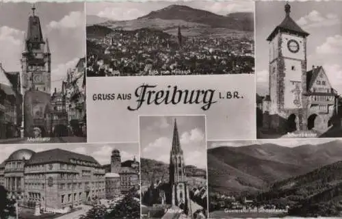 Freiburg - u.a. mit Günterstal - ca. 1960