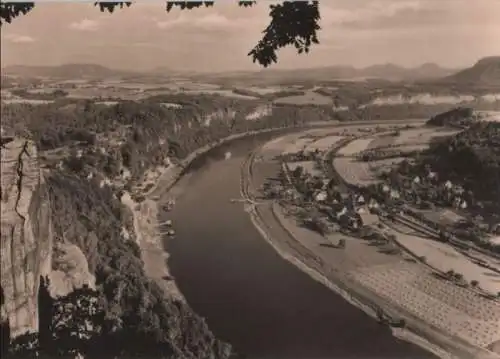 Sächsische Schweiz - Blick von der Bastei - 1970