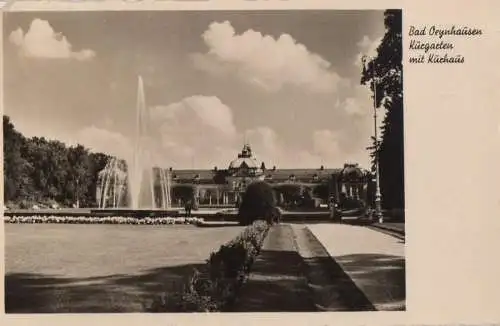 Bad Oeynhausen - Kurgarten mit Kurhaus - 1955