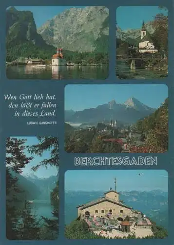 Berchtesgaden - mit Ganghofer-Sinnspruch - 1991