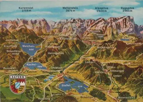 Bayern - Bayerisches Oberland, Panorama - 1984