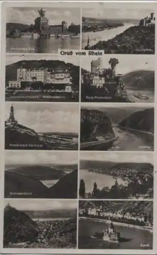 Rhein - u.a. Stolzenfels - 1935