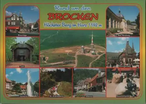 Brocken - mit Umgebung, u.a. Gipfel - ca. 1995